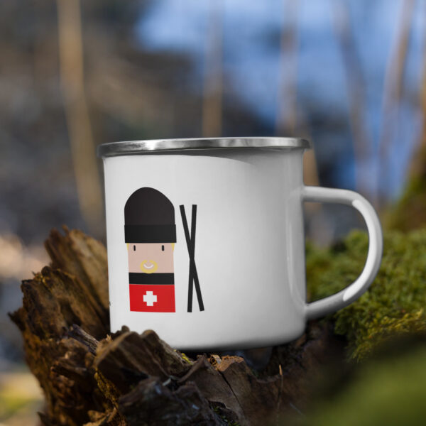 The Ski Patroller Enamel Mug